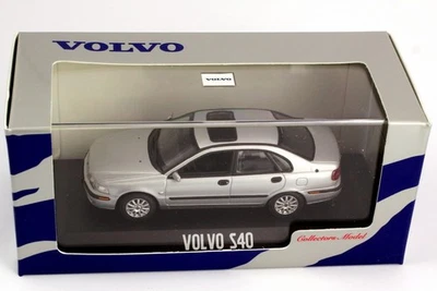 VOLVO S40 TYP V V40 2001 SILVER METAL MINICHAMPS 433171104 1/43 SILBER ARGENT - Photo 1/4