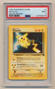 PSA 9 Pokemon 1999 Movie Black Star Promo Stamped Pikachu #4 MINT Condition!! - Bild 1 von 2