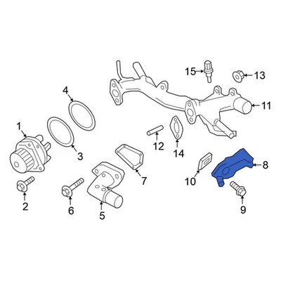 For Nissan Maxima 2009-2023 Nissan 14075JA10A Engine Coolant Pipe - Изображение 1 из 4