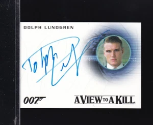James Bond Archives 2015 Autograph Card A271 Dolph Lundgren as Venz - Picture 1 of 2