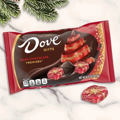 Dove GIFTS Promises Dark Chocolate Christmas Candy Individually Wrapped 8.87 Oz - Image 1 of 4
