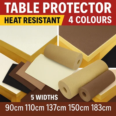 Heat Resistant Table Protector – 5 Colours – 6 Widths Available - Image 1 of 2
