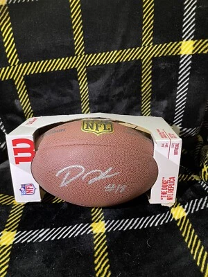 Diontae Johnson Signed Replica NFL Game Ball The Duke Carolina Panthers JSA - Image 1 of 3