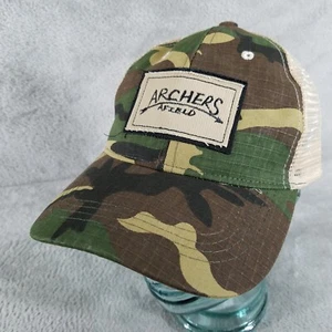 Archers Afield Hat Woodland Camo Mesh Adustable Snapback Trucker Cap - Imagen 1 de 6