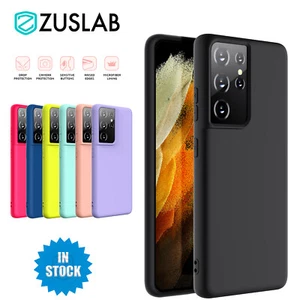 For Samsung Galaxy S24 S23 S22 S21 FE Ultra Plus Case Silicone Shockproof Cover - Picture 1 of 30
