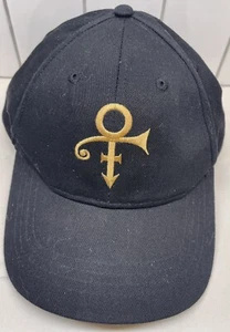 Gorra de béisbol Prince ajustable negra con símbolo dorado "The Prince Estate" - Imagen 1 de 4