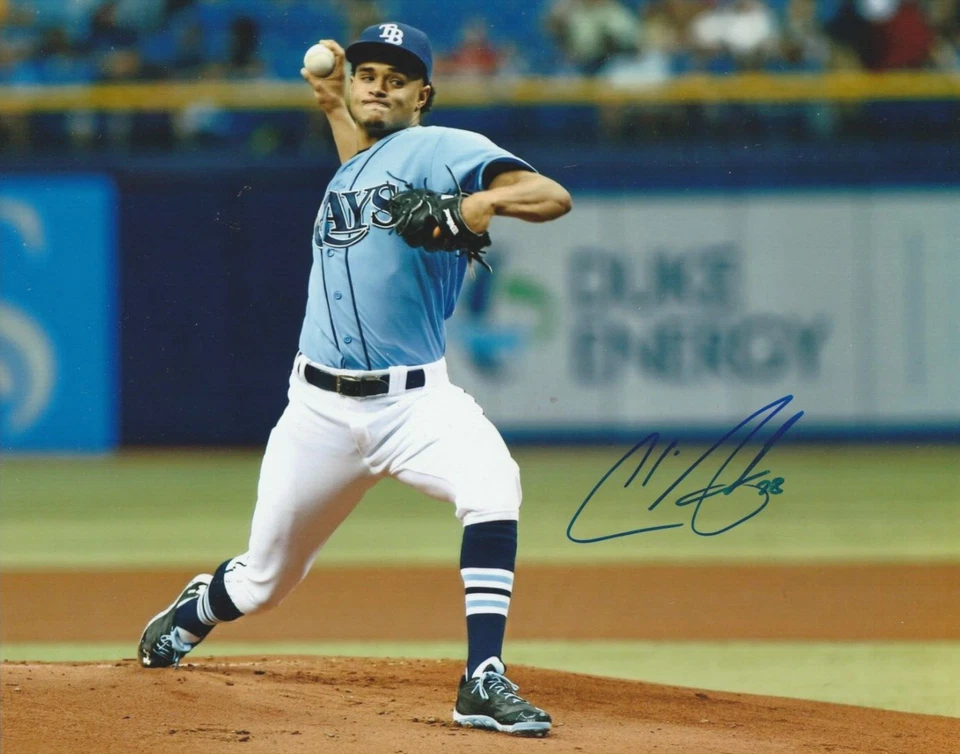 克里斯·阿切尔亲笔签名 8 x 10 坦帕湾光芒免费送货 A182 — 第 1/1 张图片