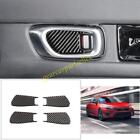 For Acura Integra 23-2024 Real Carbon Fiber Inner Door Bowl Cup Cover Trim 4PC