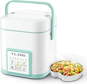 Portable 1.2L Mini Rice Cooker, Healthy Ceramic, Multi-cooker for 1-3 People - Picture 1 of 7