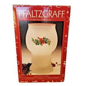 Pfaltzgraff Christmas Heritage Frosted Floating Candle with Original Box - Picture 1 of 8