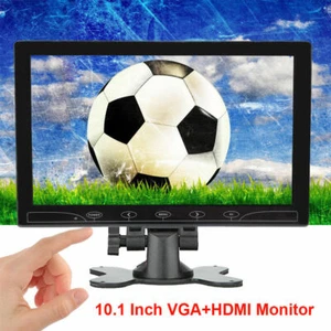 Ultrathin Monitor 10" LCD Screen AV/RCA/VGA/HDMI Video for CCTV DSLR RaspberryPI - Picture 1 of 12