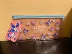 kuromi and my melody pencil case clear , SANRIO , cute Japanese pencil case - Picture 1 of 3