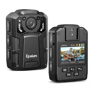 Epoium EM2 Body Worn Camera With Audio 4K GPS 4600mAh 16 Hours Video Record 128G - Picture 1 of 16