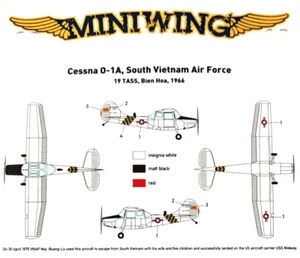 1/144 Vietnam War FAC  : Cessna O-1A Birddog [South Vietnam] #mini305 : MINIWING - Picture 1 of 2