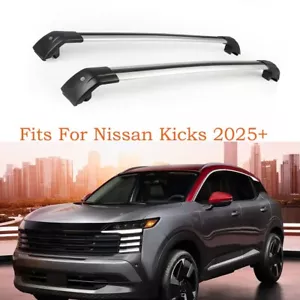 2PCS Lockable Roof Rack Cross Bar fits for Nissan Kicks 2024 2025 Cross Bars - Picture 1 of 15