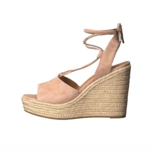 Alpargata Coach de gamuza con cordones Dana cuña talla 10 - Imagen 1 de 8