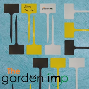 20cm T-Type Plant Labels Garden Border Pot T Marker ID Tee Tags 10, 20, 50, 100 - Picture 1 of 7