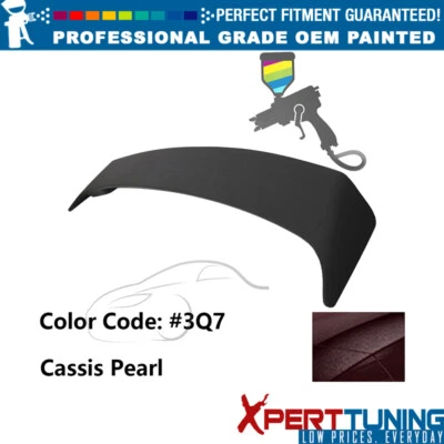 Fits 09-13 Toyota Corolla OE Style #3Q7 Cassis Pearl Trunk Spoiler W/ LED Brake Foto 1 de 4