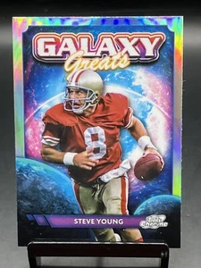 2024 Topps cromo cósmico Steve Young #GG-30 Galaxy Greats refractor - Imagen 1 de 2