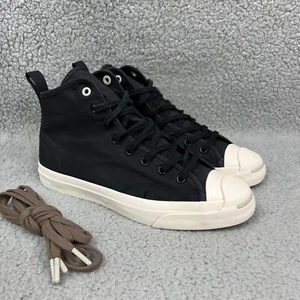 Converse Chuck Taylor All Star Mid Men 8 Shoe Black White Jack Purcell Hancock ! - Picture 1 of 11
