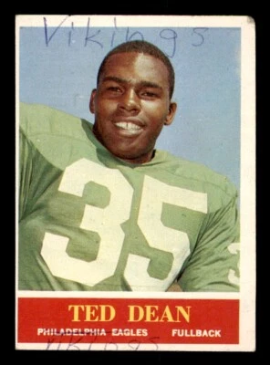 1964 Philadelphia Football #132 Ted Dean GD *e1 - Image 1 of 2
