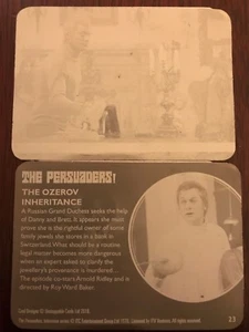 ¡THE PERSUADERS!: PAR DE PLACAS DE IMPRESIÓN: TARJETA BASE 23 - Imagen 1 de 1