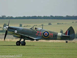 Model Airplane Plans (UC): Spitfire VIII 53½" Stunt for 5-6cc by Geoff Pentland - Picture 1 of 3