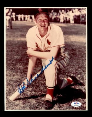 Red Schoendienst PSA DNA Coa Hand Signed 8x10 Cardinals Photo Autograph - Image 1 of 2