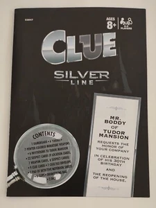 Clue Silver Line Game Replacement Rules Instruction Manual Booklet 2016 - Picture 1 of 2