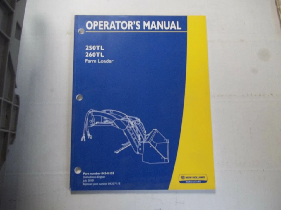 250TL 260TL farm loader operators manual - Image 1 of 1