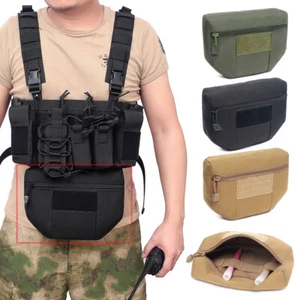 Tactical Vest Carrier Dump Drop Pouch Waist Bag EDC Combat Hunting Pouch Pack - Picture 1 of 22