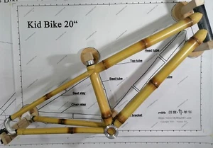 Custom Bamboo Bicycle Frame Build Kit for Teens - Picture 1 of 17