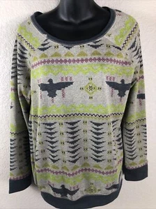 Weavers Women's Top in Aztec Print with Eagles Size L - Picture 1 of 5