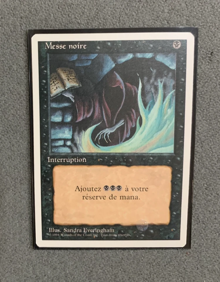 Magic: The Gathering MTG Dark Ritual French - Fourth ED 1995 FWB - Near-Mint/NM! - Image 1 of 1