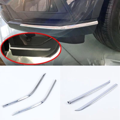 Chrome Front+Rear Bumper Corner Protector Strip Trim For Honda CR-V CRV 2023 24 - Изображение 1 из 4