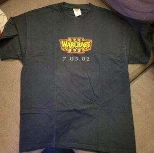 Vintage 2002 Warcraft III 3 Reign Of Chaos Promo T-Shirt - XL - Picture 1 of 5