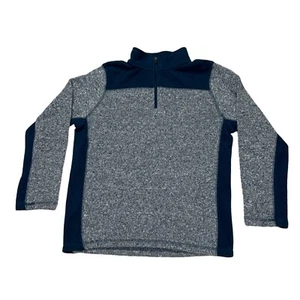 C9 Champion Sweater Kids Medium 8 10 Blue 1/4 Zip Pullover Heathered Casual - Picture 1 of 10