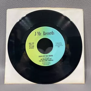 Rare Joe McGlone Doer Of His Word Obscure Gospel Modern Soul Funk 45 Record - Picture 1 of 18