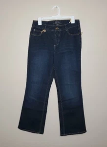 Neu mit Etikett Ruff Hewn Ellie Damenjeans 8er Jahre blau Denim Spülen Waschstiefel Schnitt - 59 $ Einzelhandel - Bild 1 von 11