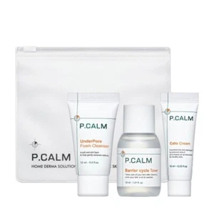 [P.CALM] Trial Kit (Cleanser 12ml + Toner 30ml + Cream 10ml) / Korean Cosmetics - Picture 1 of 8