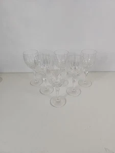 Gorham Crystal Lady Anne Set Of 6 Wine Water Goblet Glasses - Picture 1 of 8