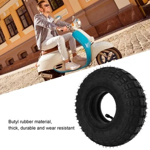 4.10‑3.50‑4 Thick Rubber Inner Outer Tire With Curved Valve Shock Absorptio AS - Picture 1 of 22