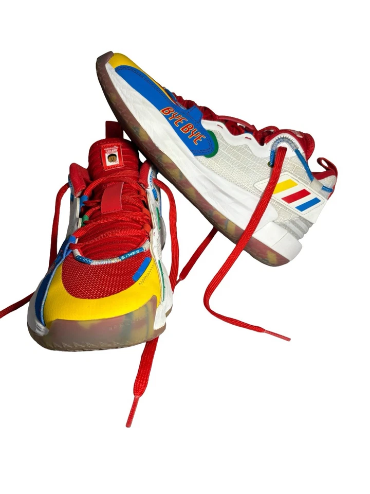 Raro Adidas Baloncesto Dama 7 EXTPLY J "Bye Bye" Multi GS Talla 7 Foto 1 de 4