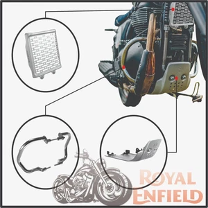 Genuine Royal Enfield Bear/Interceptor/GT - 650 "3 Pcs Accessories Combo Pack'' - Picture 1 of 10