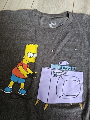 Camiseta Oficial Bart Simpson Gris Camiseta Videojuegos Niños XL 18 Adolescentes Niños Camisa AQ Foto 1 de 2