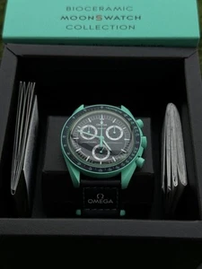 Omega x Swatch Mission On Earth - Polar Lights MoonSwatch New Watch with Box *-* - Picture 1 of 6