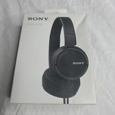 Sony MDR-ZX110 Over-Ear Monitor Headphones - Black, Lightweight, (BNK) - Image 1 of 2