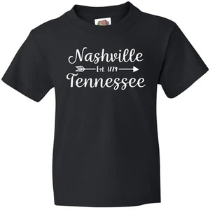 Inktastic Nashville Tennessee Est.1779 Youth T-Shirt State Travel City Town Gift - Picture 1 of 7