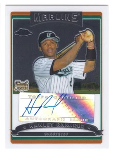 2006 Topps Chrome Hanley Ramirez RC #352 Rookie Karte Autogramm Marlins - Bild 1 von 2