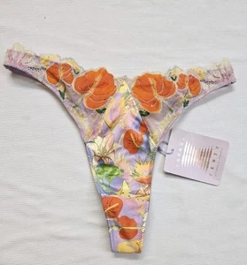 Savage Fenty Women's Mutha Nature Satin Thong Panty - (X-Small)NEW - Picture 1 of 9